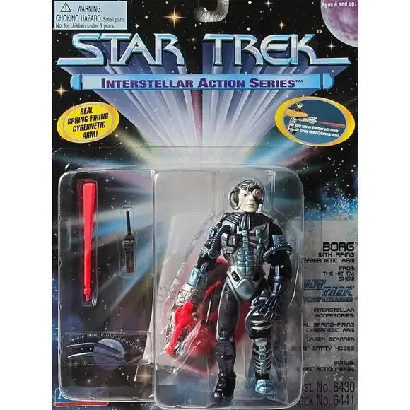 vintage 1992 Playmates Star Trek: The Next Generation Borg - Picture 3 of 4